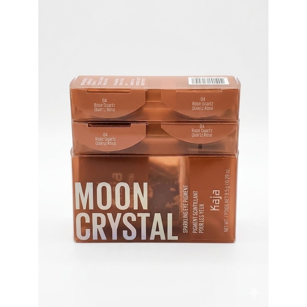 Lot of 3 Kaja Moon Crystal Sparkling Eye Pigment 04 Rose Quartz 0.29 oz Each
